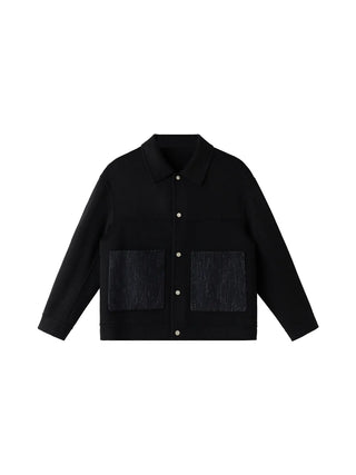 patchwork wool jacket