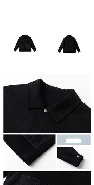 patchwork wool jacket