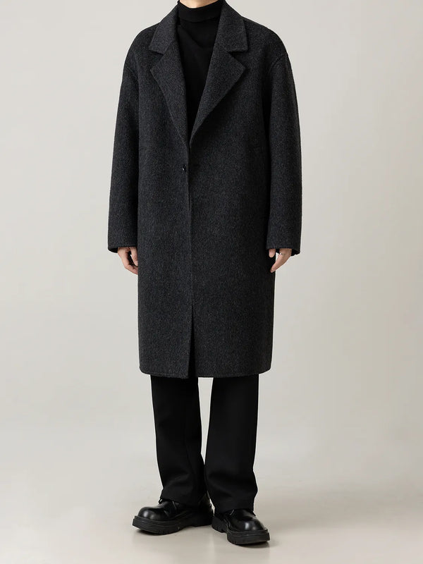 knee-length wool coat