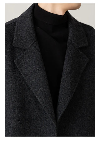 knee-length wool coat