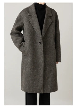 knee-length wool coat