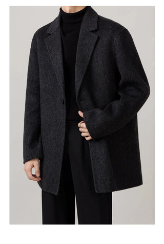 knee-length wool coat