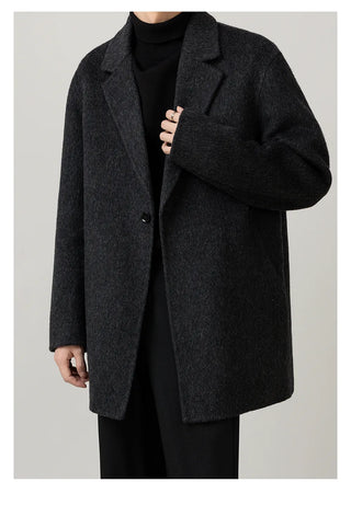 knee-length wool coat