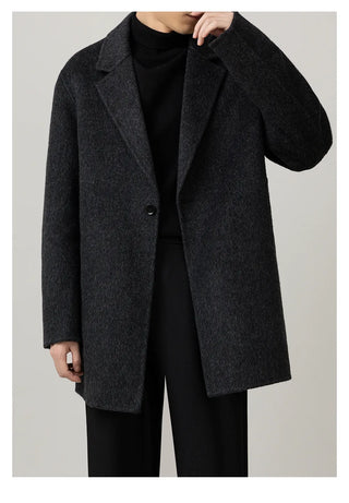 knee-length wool coat