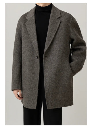 knee-length wool coat