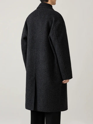 knee-length wool coat
