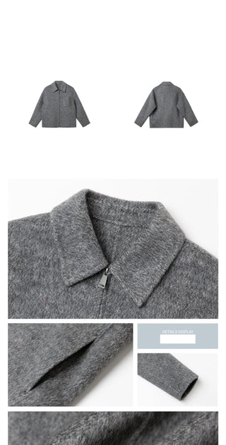 lapel wool jacket