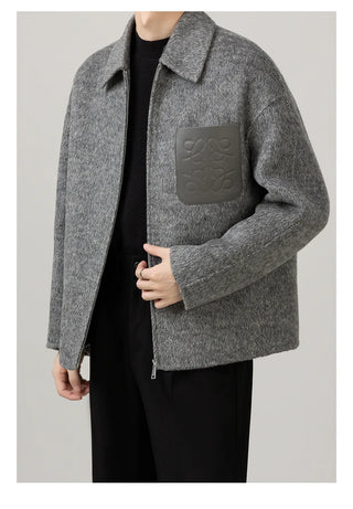 lapel wool jacket