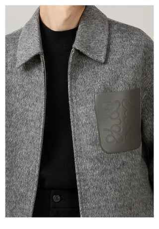 lapel wool jacket