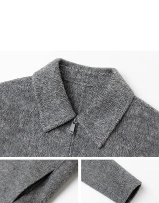 lapel wool jacket