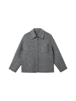 lapel wool jacket