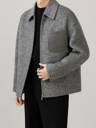 lapel wool jacket