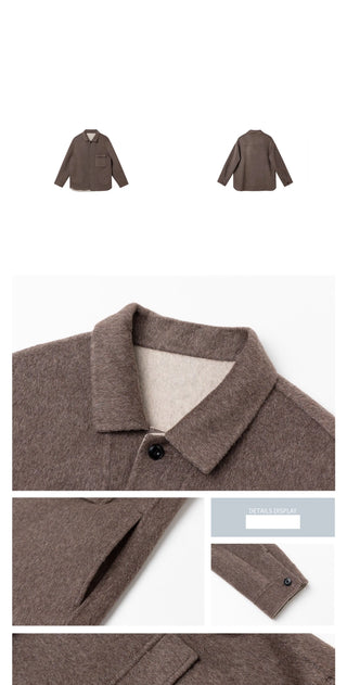 lapel wool jacket