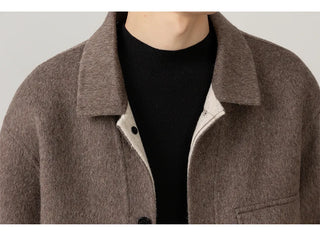 lapel wool jacket