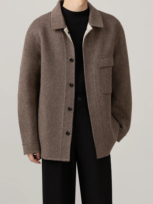 lapel wool jacket