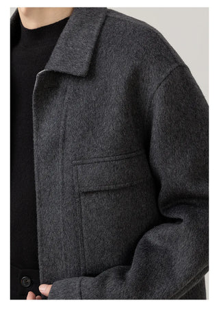 lapel wool jacket
