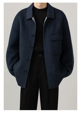 lapel wool jacket