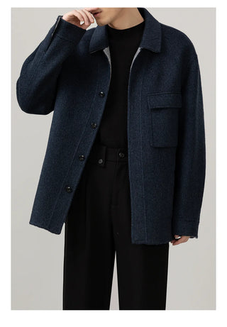 lapel wool jacket