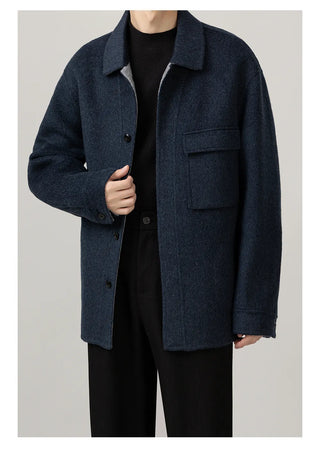 lapel wool jacket