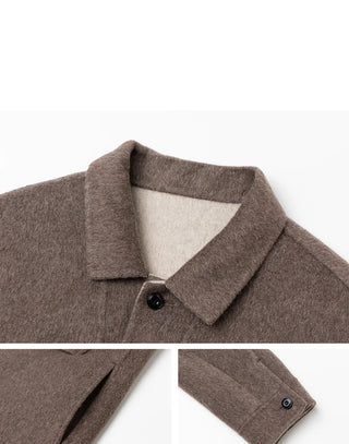 lapel wool jacket