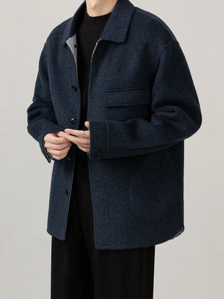 lapel wool jacket