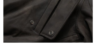 leather short jacket