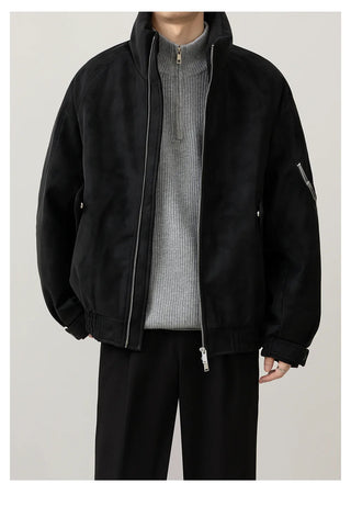 leather short jacket