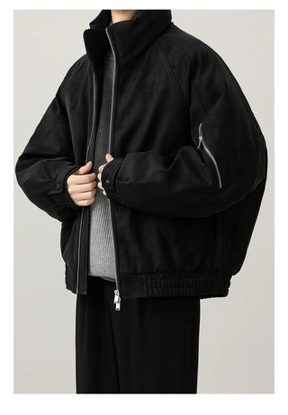 leather short jacket