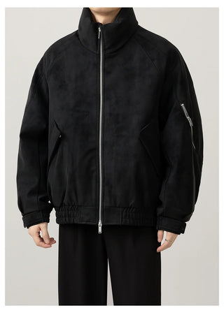 leather short jacket