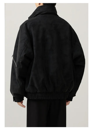 leather short jacket