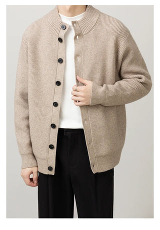 stand knit cardigan