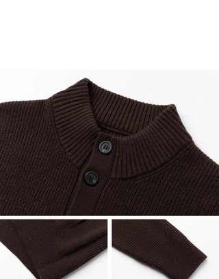 stand knit cardigan
