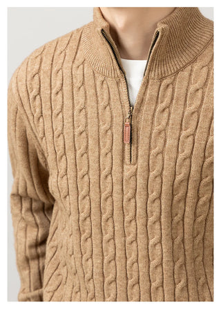 cable knit sweater