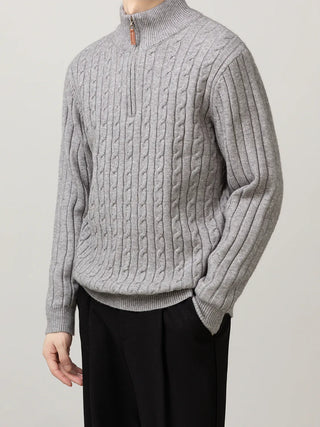 cable knit sweater
