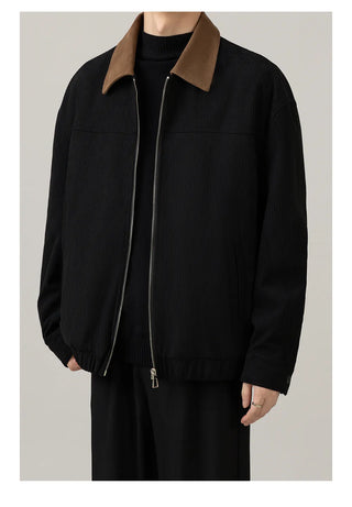 corduroy polo jacket