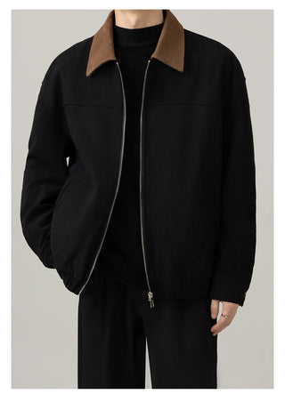 corduroy polo jacket