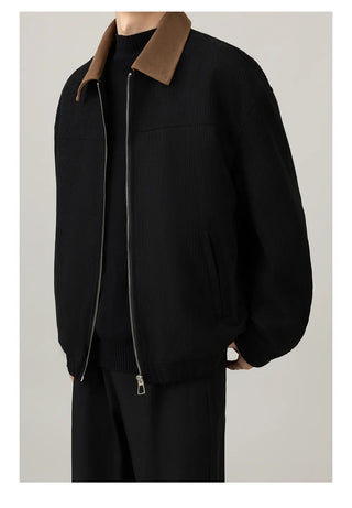 corduroy polo jacket