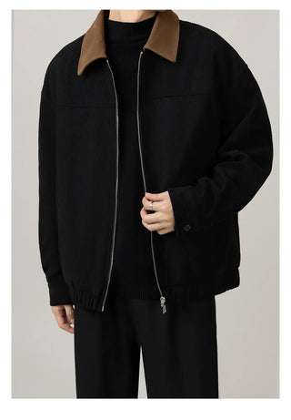 corduroy polo jacket