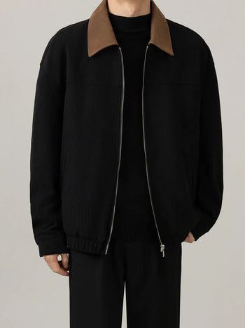corduroy polo jacket