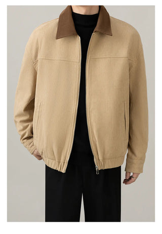corduroy polo jacket