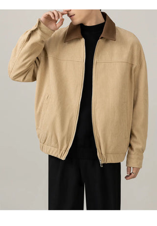 corduroy polo jacket