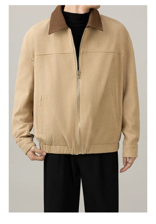corduroy polo jacket