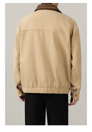 corduroy polo jacket