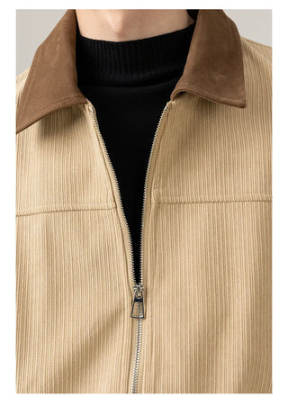corduroy polo jacket