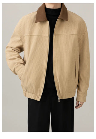 corduroy polo jacket