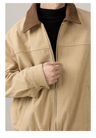 corduroy polo jacket