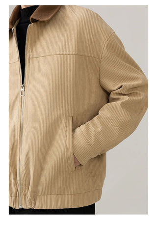 corduroy polo jacket