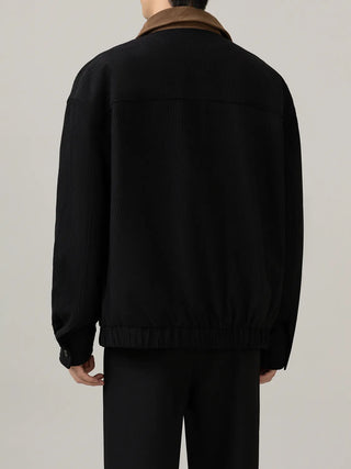 corduroy polo jacket