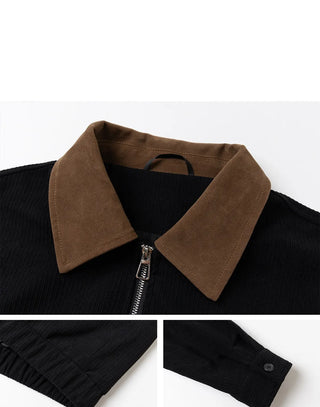 corduroy polo jacket