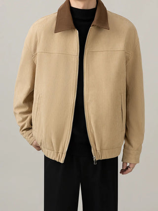 corduroy polo jacket